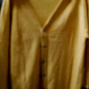 BEIGE MENS BUTTON UP CASUAL SWEATER